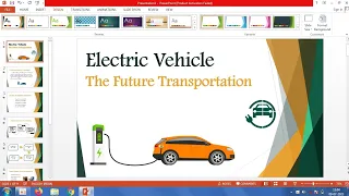 Make a PPT Presentation on Electric Vehicle | How to make powerpoint presentation |