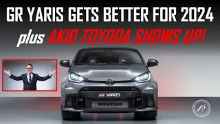 TOYOTA GR YARIS GETS BETTER FOR 2024 - plus AKIO TOYODA SHOWS UP at Tokyo Auto Salon 2024