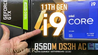 intel Core i9 11900F GIGABYTE B560M DS3H GTX 1660 SUPER Silverstone AR12 RGB CM Q300L PC Build
