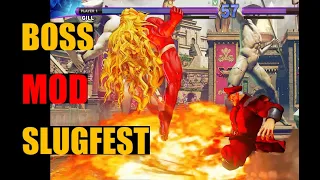 GILL vs SHIN BISON  |  Ultimate Boss Battle  |  SFV Mod