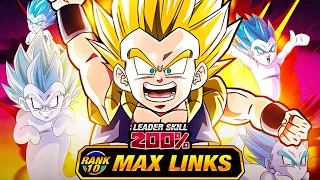 SOLID SUB EZA!! LEVEL 10 LINKS 100% EZA AGL SSJ GOTENKS! (DBZ: Dokkan Battle)