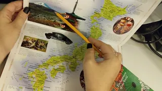 ASMR ~ Japan History and Geography ~ Soft Spoken Page Turning Maps ~ Re-Upload