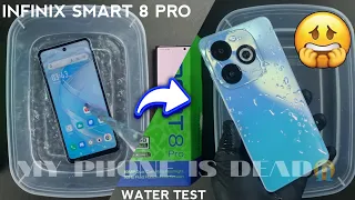 Infinix Smart 8 Pro Water Test 💦💧| is It Actually Waterproof Or Not??🤔