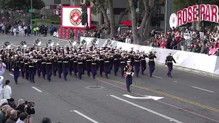 USMC West Coast Composite Band - The Marines' Hymn - 2024 Pasadena Rose Parade