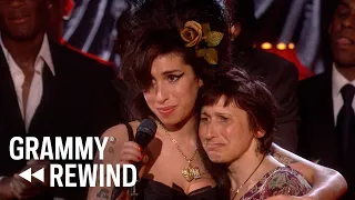 Revisit Amy Winehouse’s Celebration For "Rehab" Winning Record Of The Year In 2008 | GRAMMY Rewind