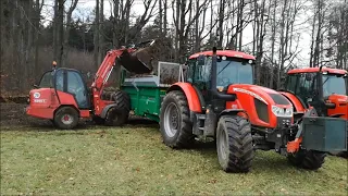 Rozmetání hnoje 2020 Zetor Forterra 11441 + RUR-5 - 140HD+Samson SP-11