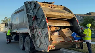 Massive Garbage Truck Compilation: Roaring Old WM Rear Loaders in Clay County