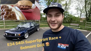 E34 540i SuperSprint Race + Belmont Grill