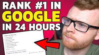 HOW TO RANK #1 IN GOOGLE SEARCH IN 24 HOURS