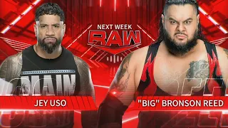 Jey Uso vs "Big" Bronson Reed | WWE RAW 01/29/24