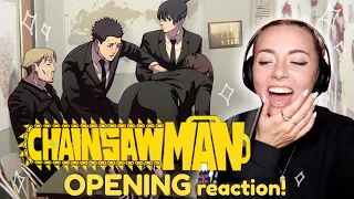 THE REFERENCES ARE HILARIOUS!! | Chainsaw Man OPENING Reaction
