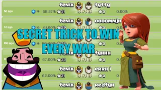 Secret trick to win every war in coc 😍