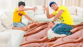 Pretend Play the Floor is Chocolate and more Challenges