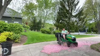 Grass Galore: Papa Mows Stuff Confronts Two Week Growth with Ride On Mower   SD 480p