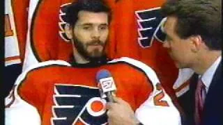 Philadelphia Flyers Ron Hextall NHL Playoff GOAL Interview