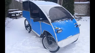 Всепогодный веломобиль. Ответы на вопросы Часть вторая. All-weather velomobile. Answers on questions