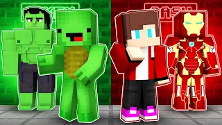 Maizen vs Mikey SUPERHERO ROOM Battle in Minecraft! - Parody Story(JJ and TV)