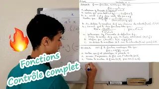 Généralités sur les fonctions 1bac: Contrôle complet en 30 min😉