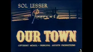 Our Town 1940, Colorized, William Holden, Martha Scott, Fay Bainter, Thornton Wilder, Drama