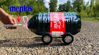 Experiment ! XXL Coca-Cola Rocket with Mentos