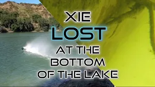 RC car HYDROPLANES and DROWNS in the LAKE (Xie the Xmaxx is lost in the lake)