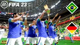 FIFA 23 - World Cup Brazil vs Germany | FIFA World Cup 2022 Final Match | PC Gameplay [4K]