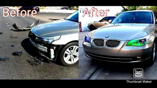 BMW E60 After accident repair   rebuild