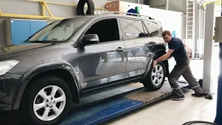 Регулировка развала схождения Toyota RAV4 в TyrePlus