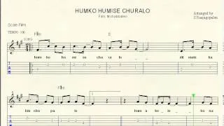 humko humise sheet music for keyboard guitar