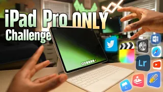 iPad Pro ONLY Challenge! Can it Replace a Laptop?