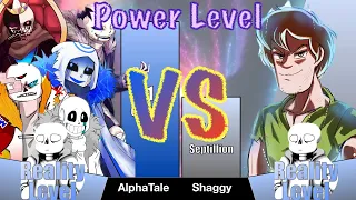 AlphaTale Brothers vs Shaggy Power Level