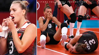 DANGEROUS Volleyball Game - Collisions in Women's Volleyball 2021