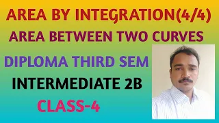 Area by Integration || Area between two curves || Diploma 3Sem || Inter1B||@SRINIVASMATHS#maths