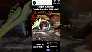 Simple Avalanche Rotation Combo BMJ + DDJ - Dragon Nest