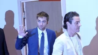 Robert Pattinson and the Good Time cast inside the Palais des festival in Cannes