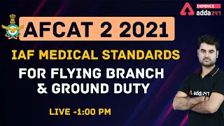 IAF Medical Standards For Flying Branch & Ground Duty | AFCAT 2 2021