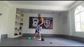 70 snatches with a 24kg kettlebell unbroken