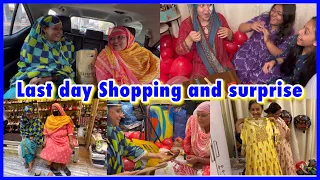 Last day with sara n khala ☹️ | shopping | got surprise 😍 | vlog