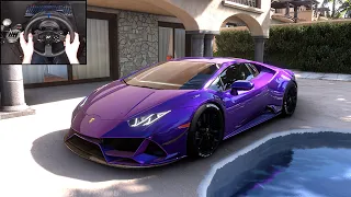 1400HP Lamborghini Huracan Evo - Forza Horizon 5 (Steering Wheel + Paddle Shifter Gameplay)