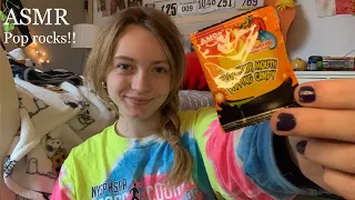 ASMR Eating pop rocks (Popping, crackling, and mouth sounds) 💥