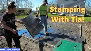 How To Form, Pour, and Stamp A Concrete Patio Slab. 16' X 12'