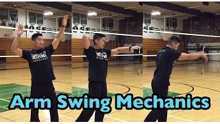 Arm Swing Mechanics : 3 Motions (part 1/2) - How to SPIKE a Volleyball Tutorial