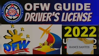 PAANO MAG RENEW NG DRIVERS LICENSE ANG ISANG OFW HABANG NASA IBANG BANSA PA.