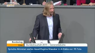 Generalaussprache: Anton Hofreiter zum Etat des Bundeskanzleramtes am 26.11.2014