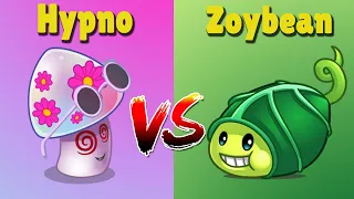 PvZ 2 Challenge - Hypno-shroom Max Level vs Zoybean Pod Max Level - Plant vs Plant - Who Best Plant?