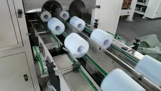 Линия по производству кухонных полотенец/туалетной бумаги с упаковочной машиной в один рулон