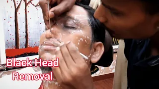 Black Head Removal & Eye|Eye Cleaning with Face Maasage|Neck Cracking by Master Cracker