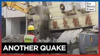 Powerful tremors damage buildings in Taiwan