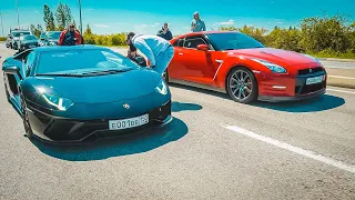 КТО БЫСТРЕЕ? Nissan GT-R vs Lamborghini AVENTADOR