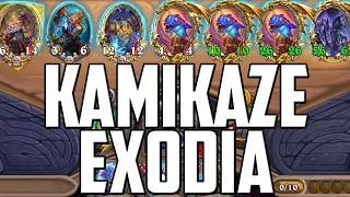 The Ultimate Kamikaze Exodia! Hearthstone Battlegrounds